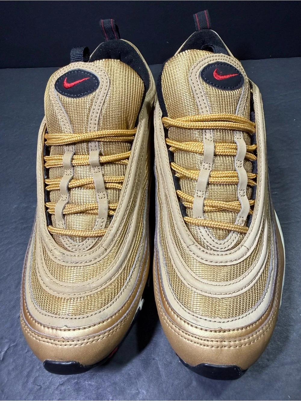 Nike Air Max 97 Metallic Gold Men’s Sneakers Shoe Size-9